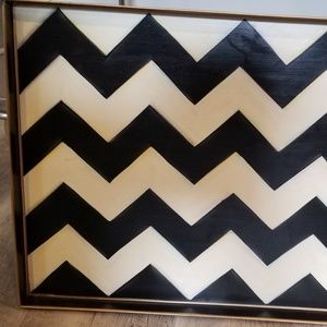 Mackenzie childs large zig zag tray new!